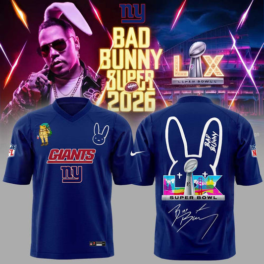 NY.Giants x Bad Bunny Super Bowl 2026 Football Jersey