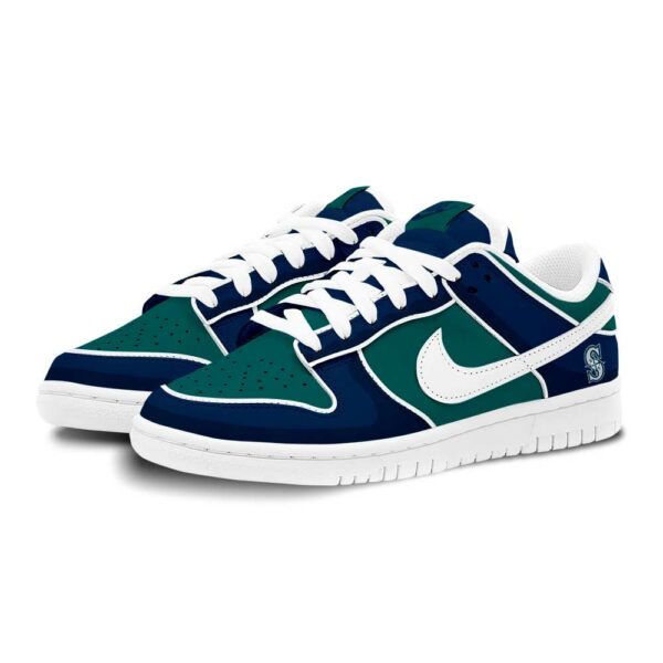Limited Edition S.Mariners Custom Name For Fans AF1 Dunk Low Sneakers