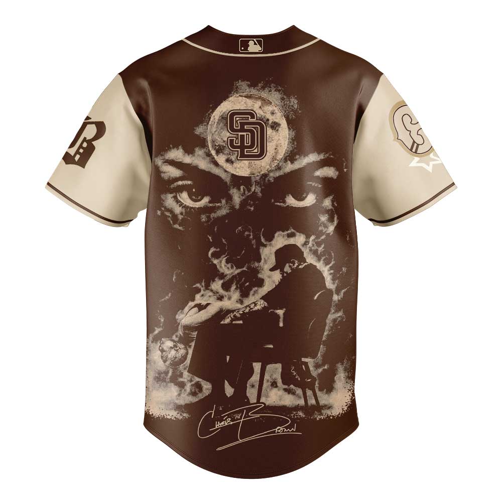 Limited Edition SD.Padres Chris Brown Breezy Bowl XX Signature Jersey