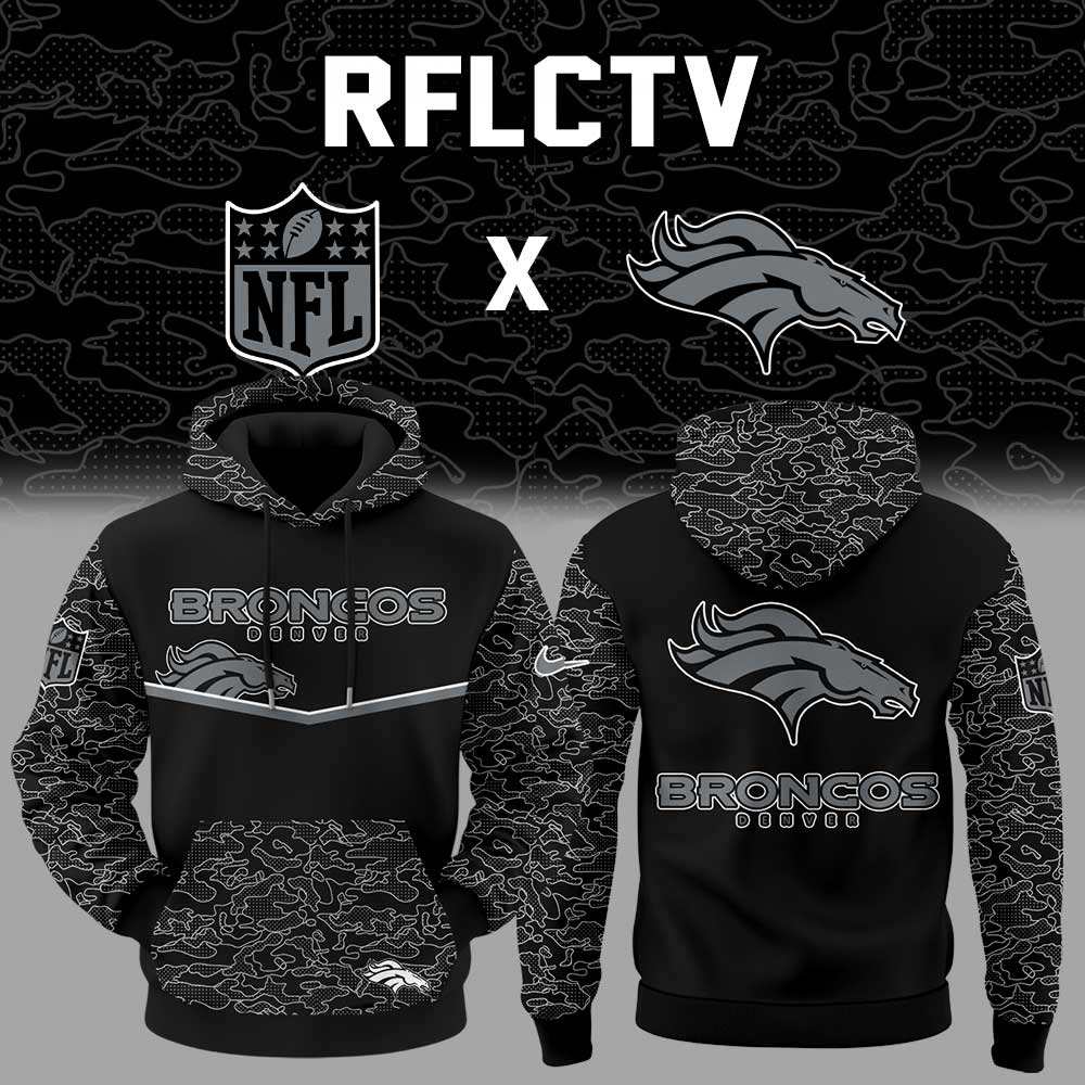 Limited Edition D.Broncos x RFLCTV Black Collection Hoodie