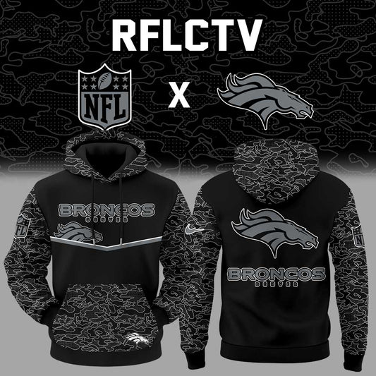 Limited Edition D.Broncos x RFLCTV Black Collection Hoodie