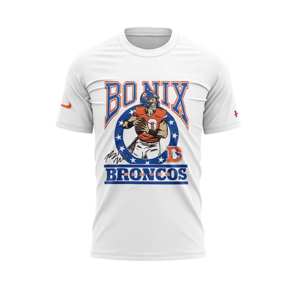 Limited Edition D.Broncos x Bo Nix Signature Shirt