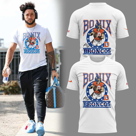 Limited Edition D.Broncos x Bo Nix Signature Shirt