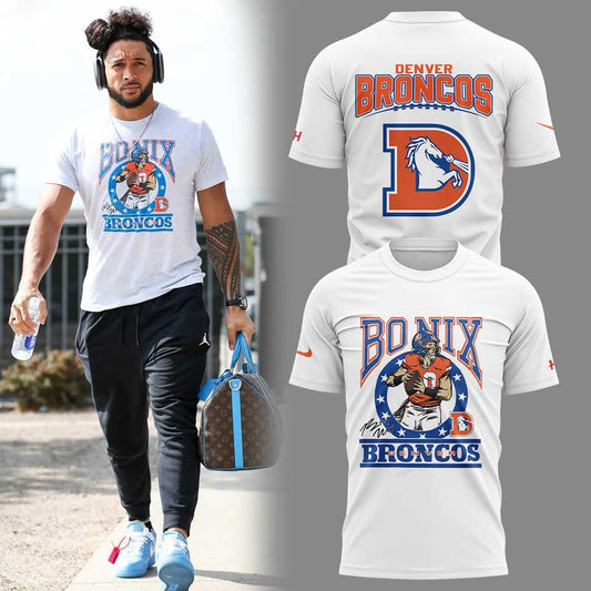 Limited Edition D.Broncos x Bo Nix Signature Shirt