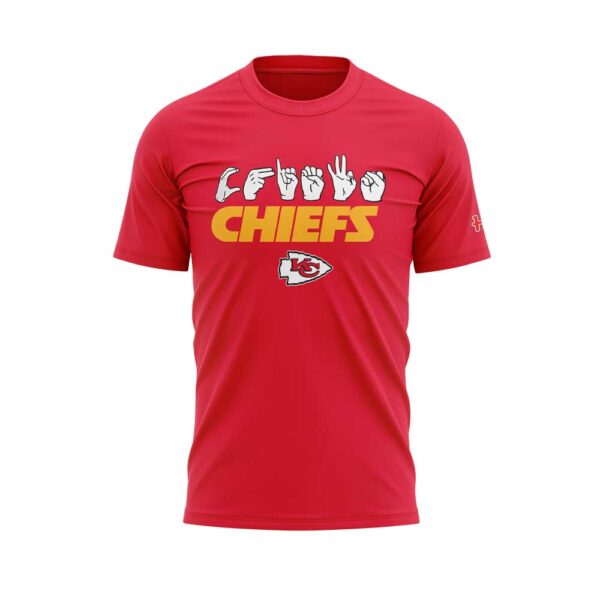 Limited Edition K.C Chiefs x NFL ASL Collection by Love Sign American Sign Language Shirt