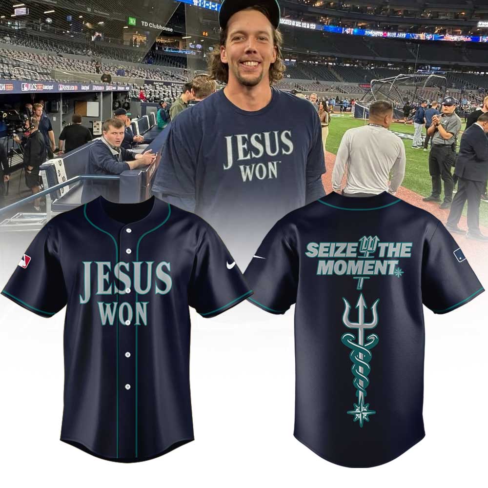 Seattle Mariners Jesus Won Combo Jersey