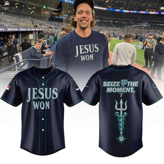 Seattle Mariners Jesus Won Combo Jersey