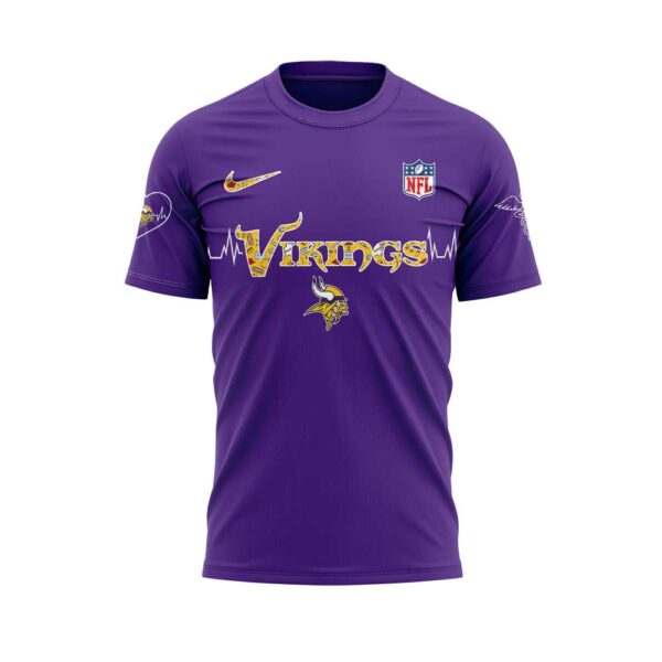 Minnesota Vikings Nurses Appreciation Purple Tshirt V2