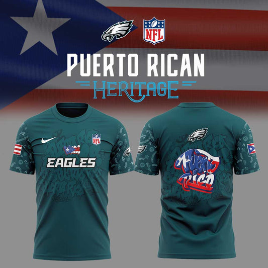 P.Eagles Puerto Rican Heritage Combo Shirt