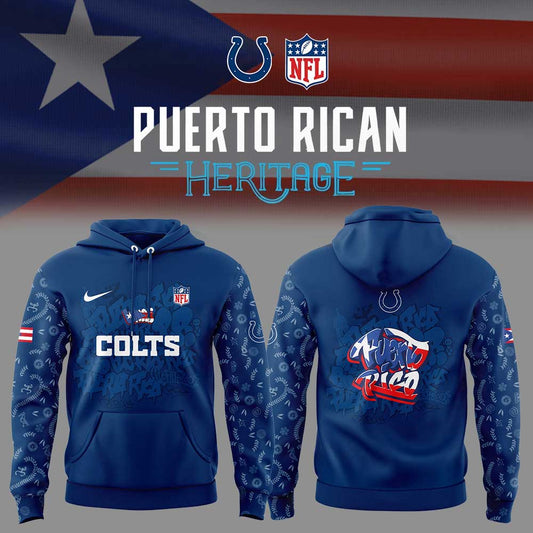 I Colts  Puerto Rican Heritage Combo Hoodie