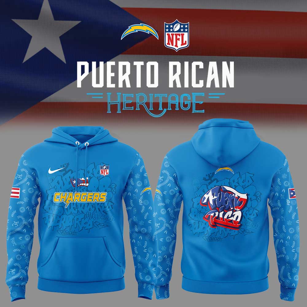 LA.Chargers Puerto Rican Heritage Combo Hoodie