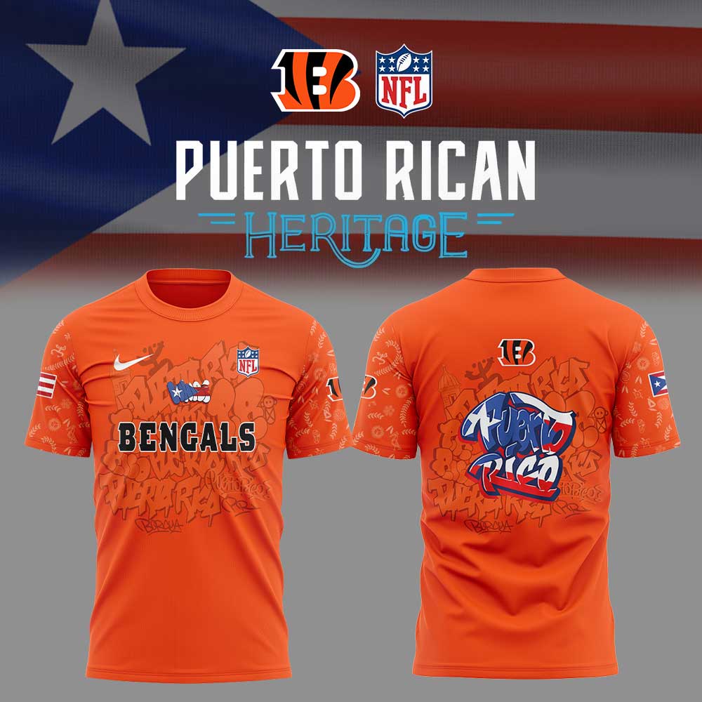 C.Bengals Puerto Rican Heritage Combo Shirt
