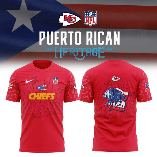 KC.Chiefs Puerto Rican Heritage Combo Shirt
