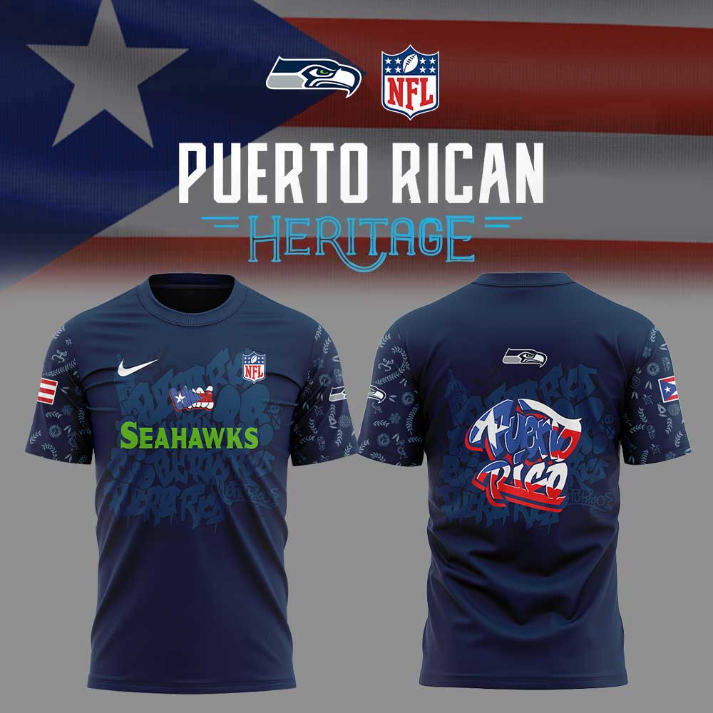 S.Seahawks Puerto Rican Heritage Combo Shirt