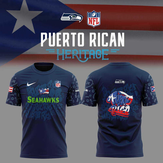 S.Seahawks Puerto Rican Heritage Combo Shirt