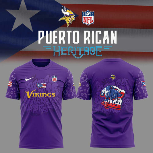 M.Vikings Puerto Rican Heritage Combo Shirt