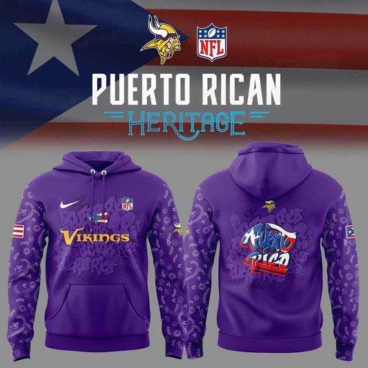 M.Vikings Puerto Rican Heritage Combo Hoodie