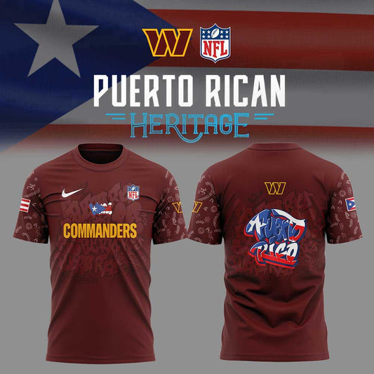W.Commanders Puerto Rican Heritage Combo Shirt