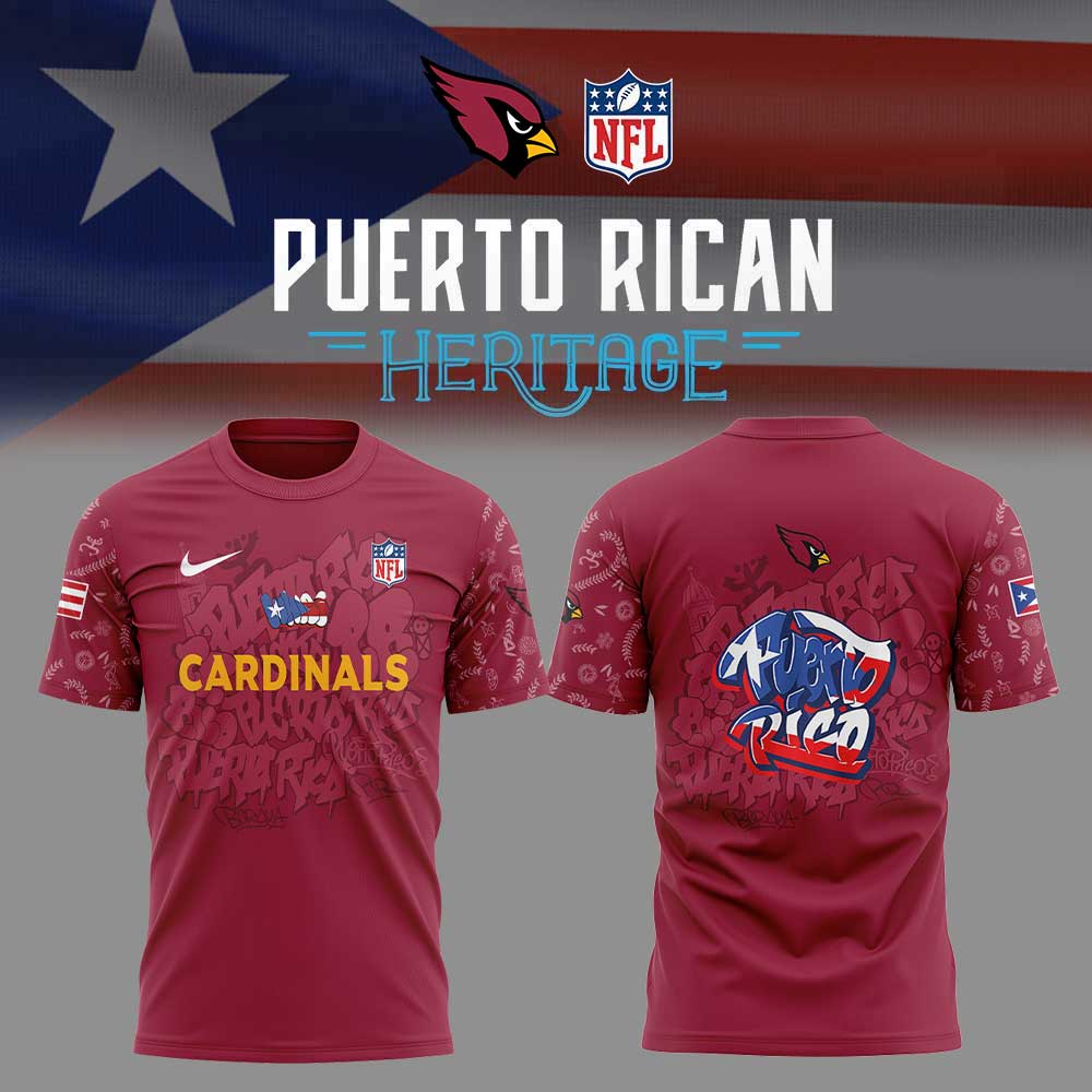 A.Cardinals Puerto Rican Heritage Combo Shirt