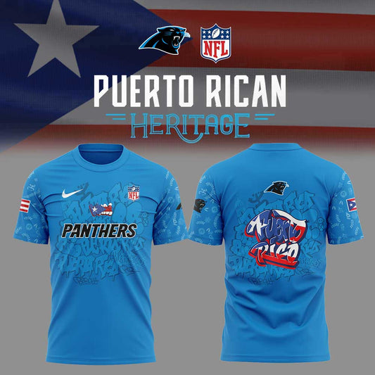 C.Panthers Puerto Rican Heritage Combo Shirt