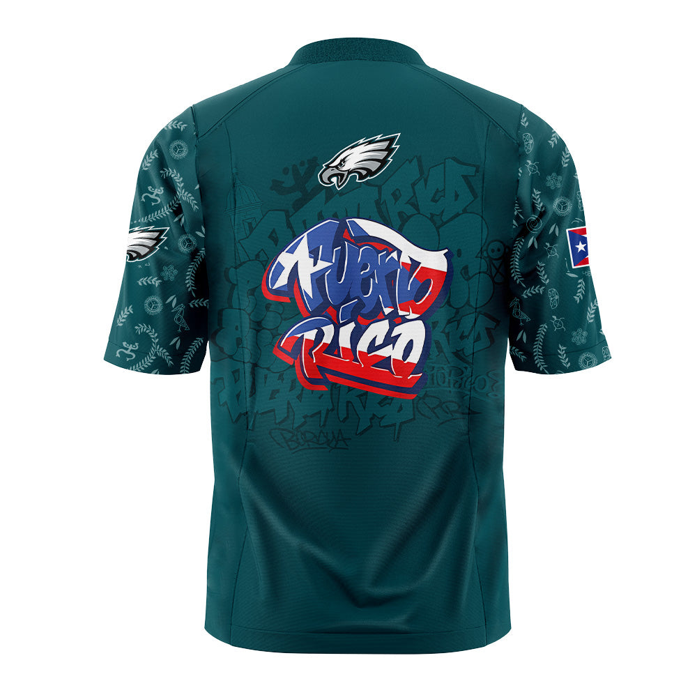 P.Eagles Puerto Rican Heritage Football Jersey