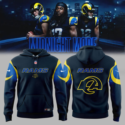 Limited Editon LA.Rams New Rivalries Mid Night Mod Uniform 2025 Hoodie