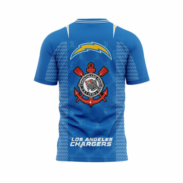 Limited Edition L.A Chargers Corinthians Collection Blue Shirt