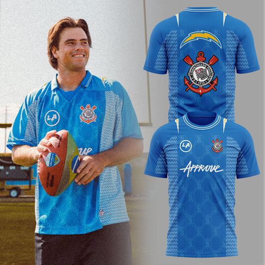 Limited Edition L.A Chargers Corinthians Collection Blue Shirt