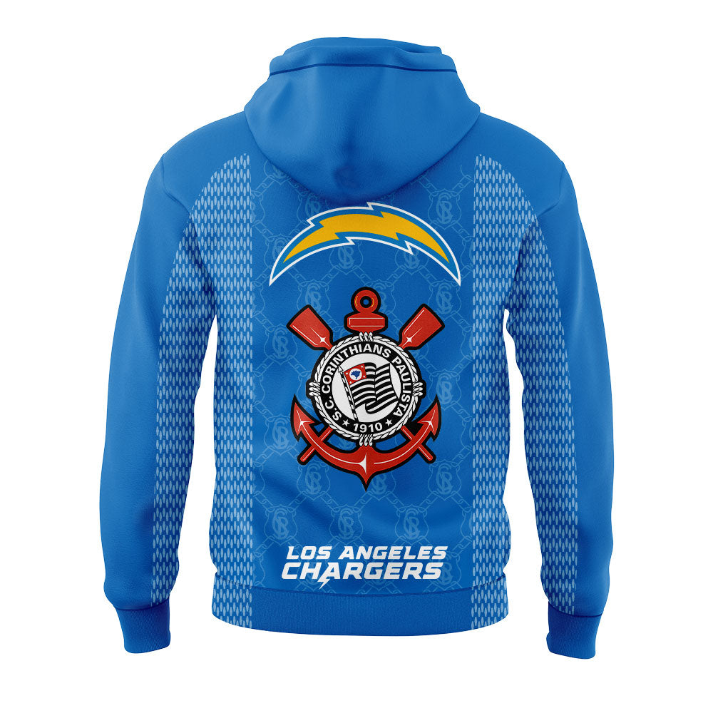 Limited Edition L.A Chargers Corinthians Collection Blue Hoodie