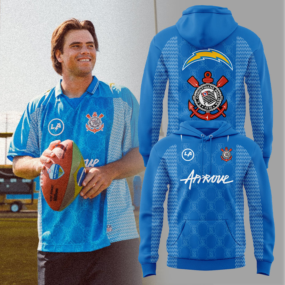 Limited Edition L.A Chargers Corinthians Collection Blue Hoodie