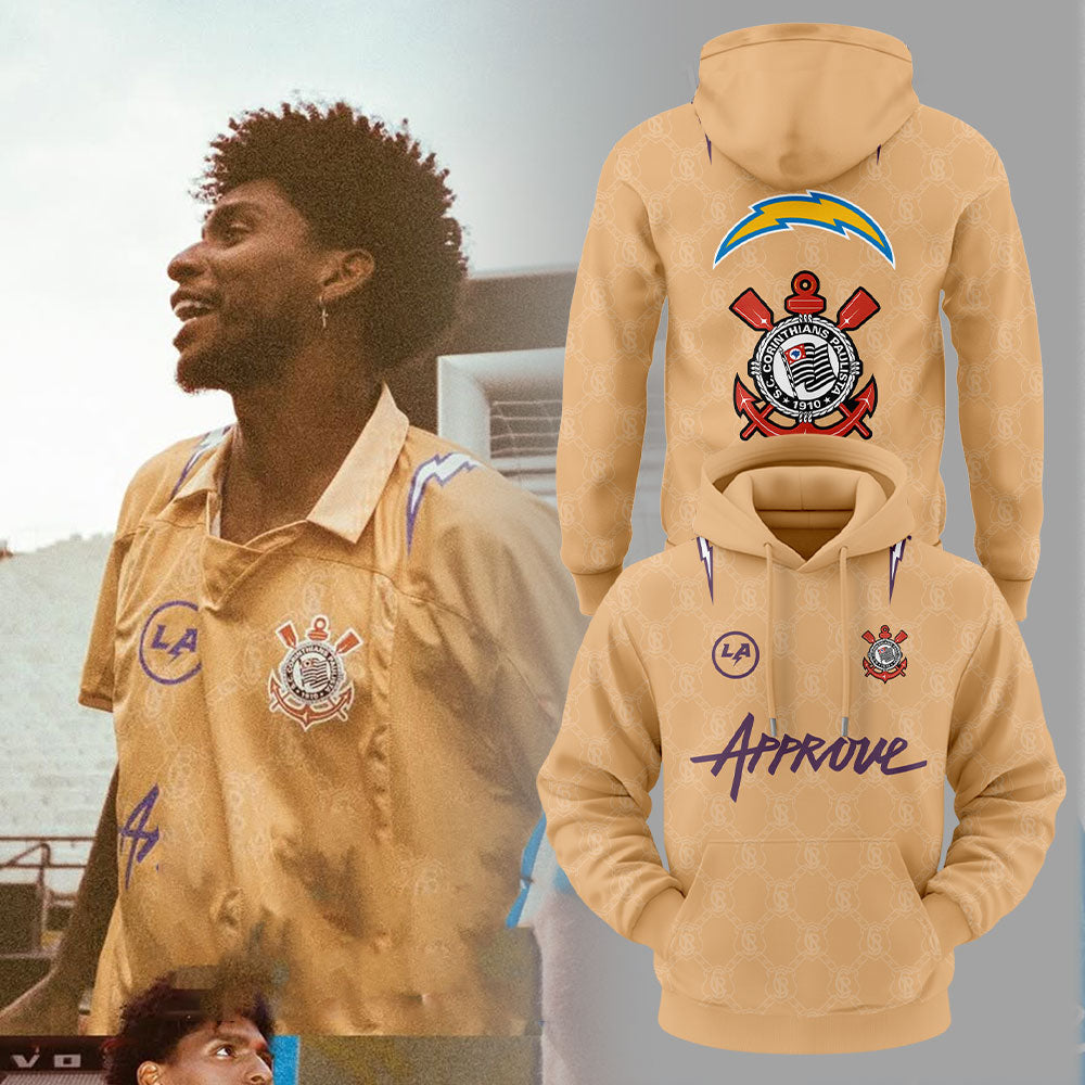 Limited Edition L.A Chargers Corinthians Collection Yellow Hoodie