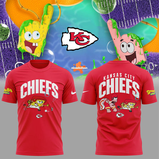Limited Edition K.C Chiefs x SpongeBob Shirt