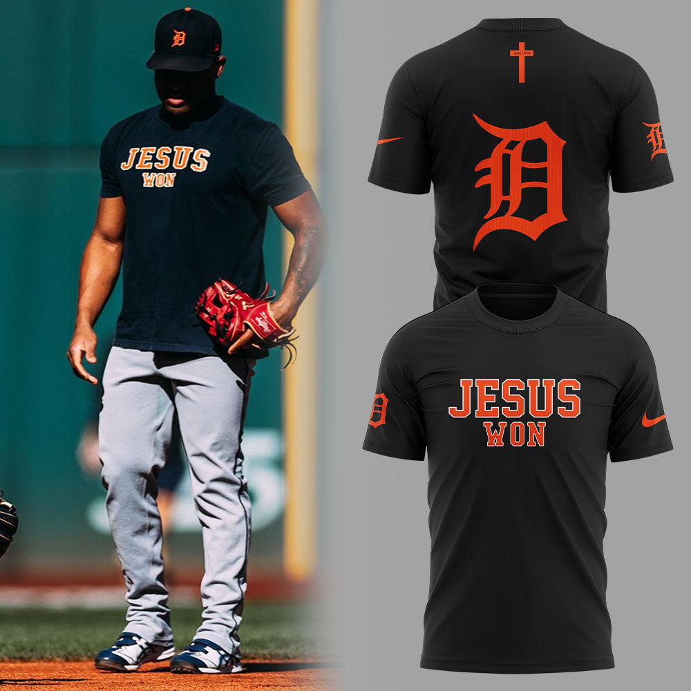 D.Tigers Thank You Jesus Won Combo Shirt