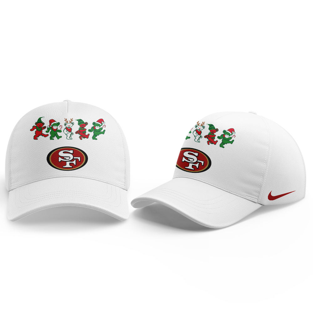 Limited Edition S.F 49ers Grateful Dead Dancing Bears Christmas Shirt