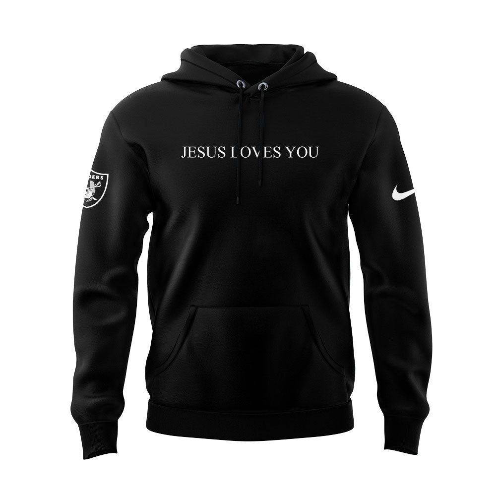 Limited Edition L.V Raiders Jesus Love You Hoodie