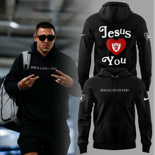 Limited Edition L.V Raiders Jesus Love You Hoodie