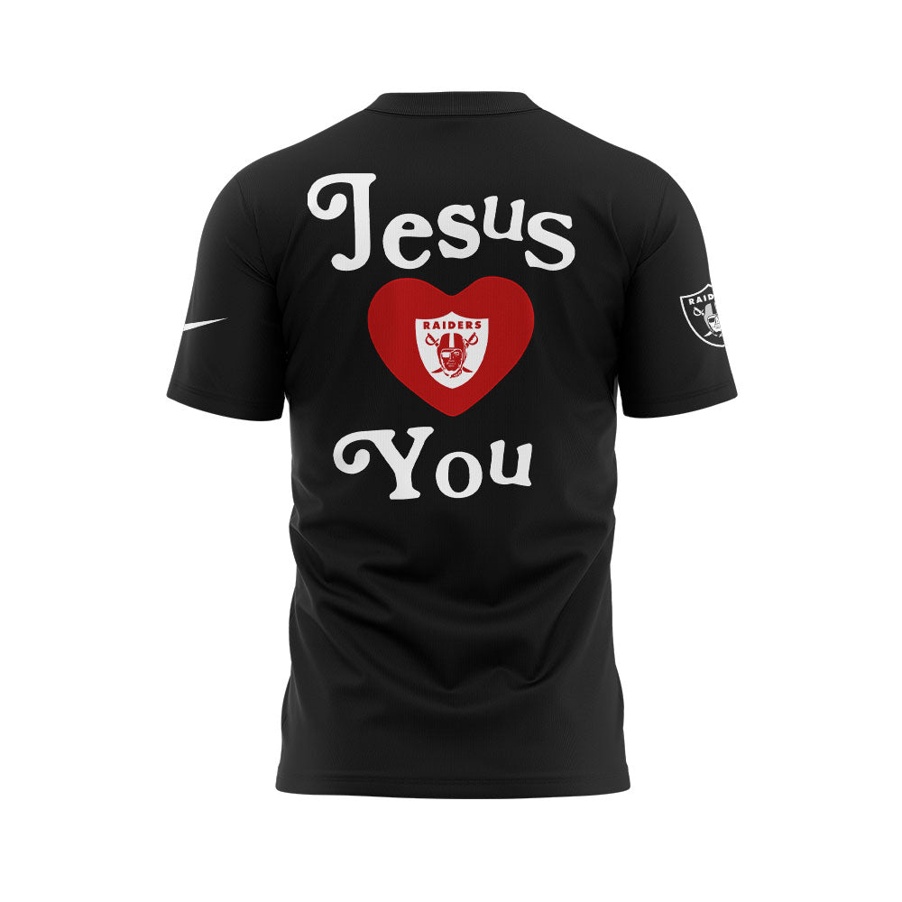 Limited Edition L.V Raiders Jesus Love You Shirt