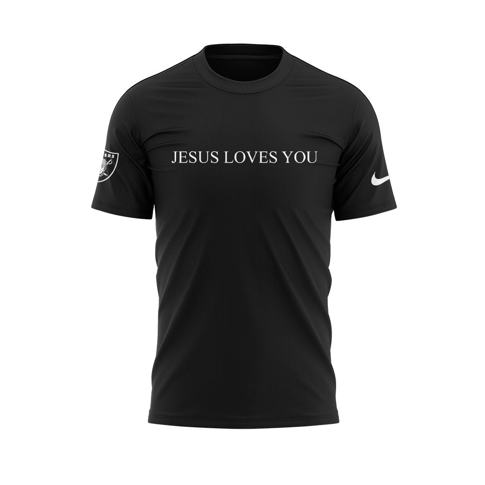 Limited Edition L.V Raiders Jesus Love You Shirt