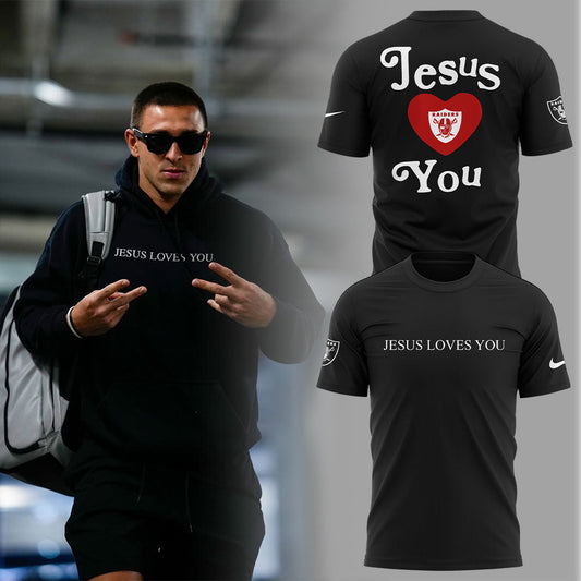 Limited Edition L.V Raiders Jesus Love You Shirt