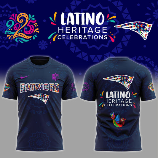 New England Patriots Latino Heritage Celebrations 2025 Combo T-Shirt