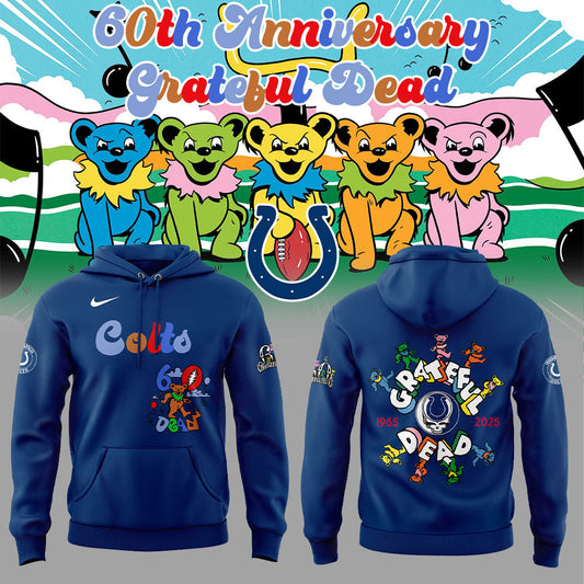 Limited Edition I Colts 60th Anniversary Grateful Dead Hoodie