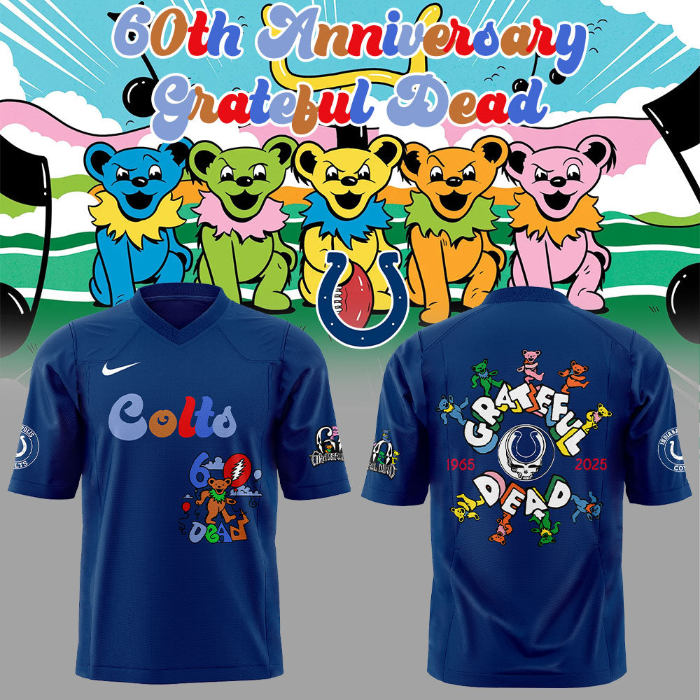 Limited Edition I Colts 60th Anniversary Grateful Dead Football Jersey