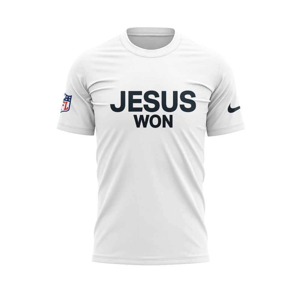 New England Patriots Patriots JESUS WON 2.0.2.5 T-SHIRT