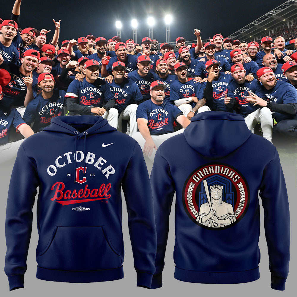 Cleveland Guardians 2025 MLB Postseason Locker Room Combo Hoodie