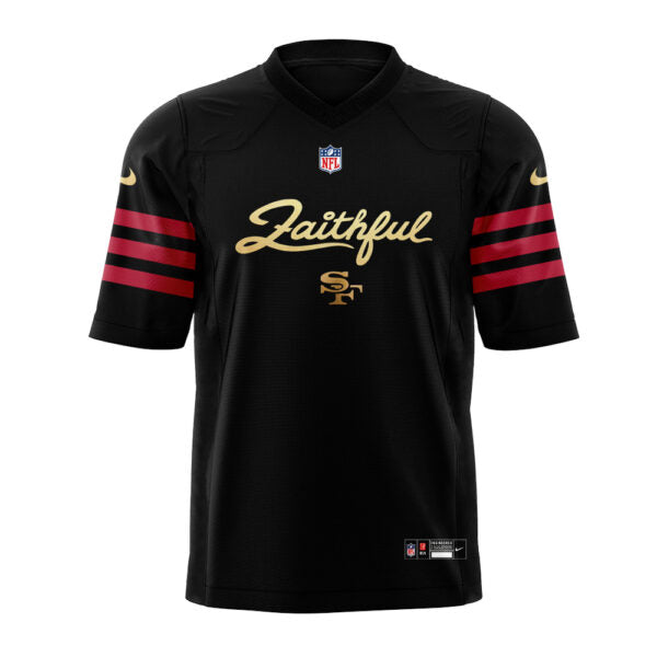 Limited Edition SF.49ers New Rivalries Faithful Uniform 2025 Football Jersey
