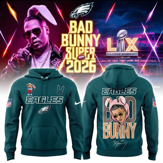 P.Eagles x Bad Bunny Super Bowl 2026 Combo Hoodie V2