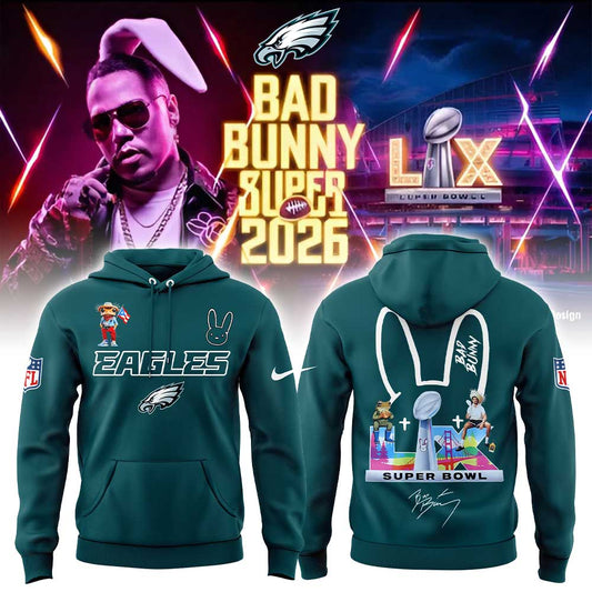 P.Eagles x Bad Bunny Super Bowl 2026 Combo Hoodie V3