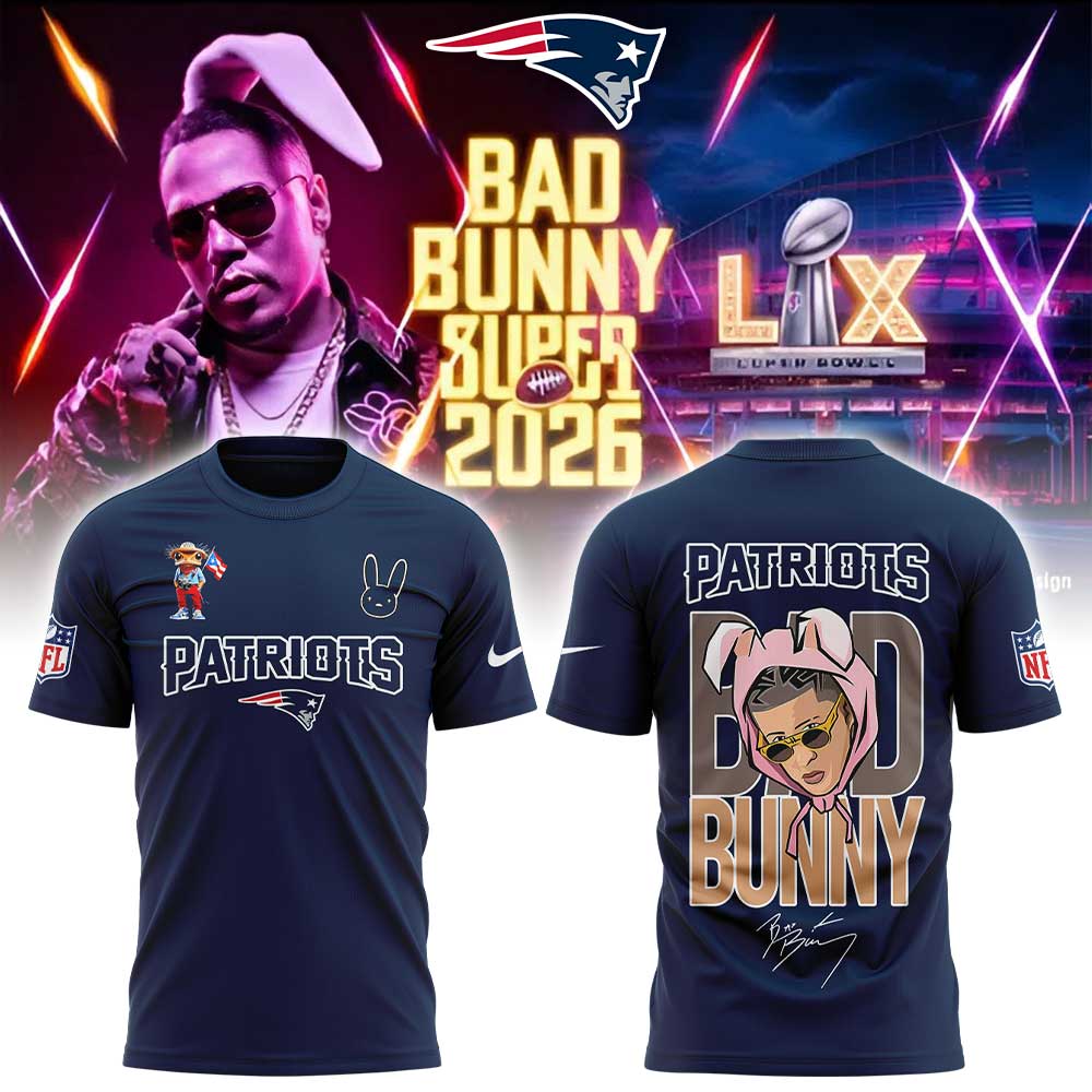 NE.Patriots x Bad Bunny Super Bowl 2026 Combo Shirt V2
