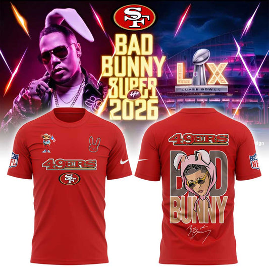 SF.49ers x Bad Bunny Super Bowl 2026 Combo Shirt V2