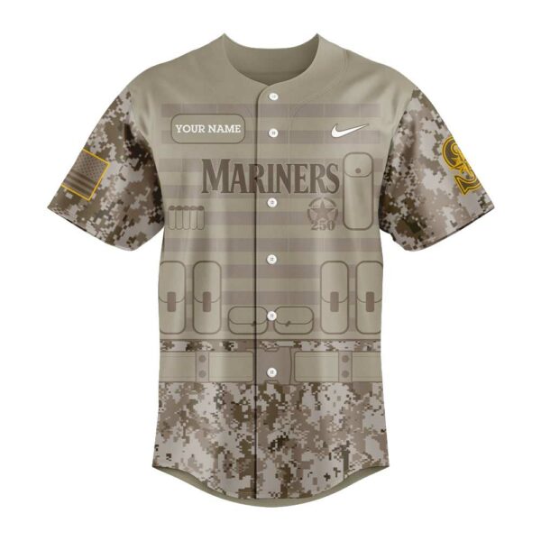 Limited Edition S.Mariners Military Appreciation 250th Annivesay Jersey Custom Name For Fans
